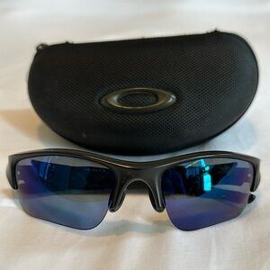 Oakley Flak Jacket XLJ, Deep Sea blue iridium polarized lenses